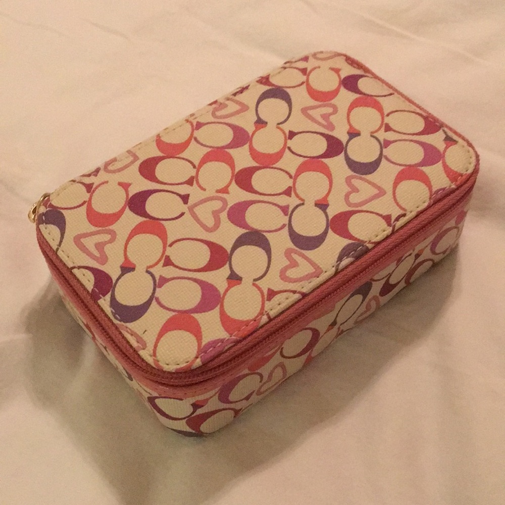 Coach jewelry travel case